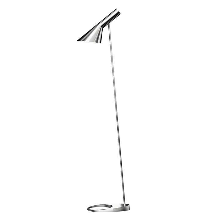 Lampadaire AJ de Louis Poulsen en acier inoxydable