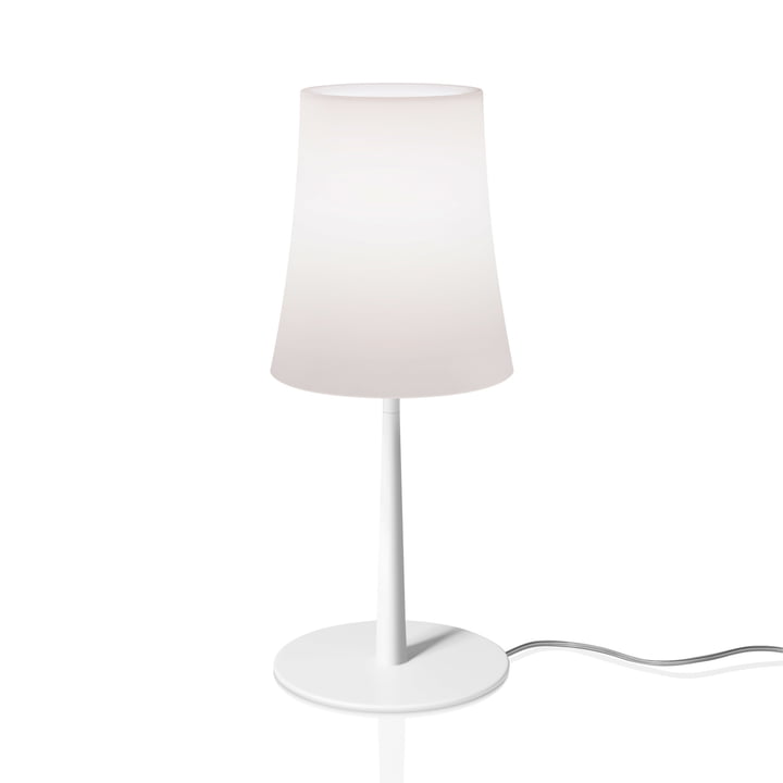 La lampe de table Birdie Easy de Foscarini en blanc