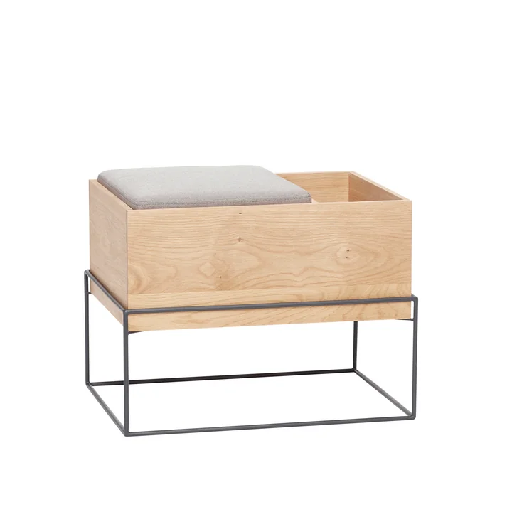 Banc avec coussin et rangement de Hübsch Interior