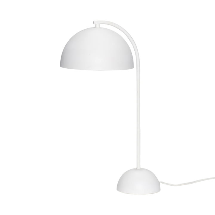 Lampe de table en métal, blanc de Hübsch Interior