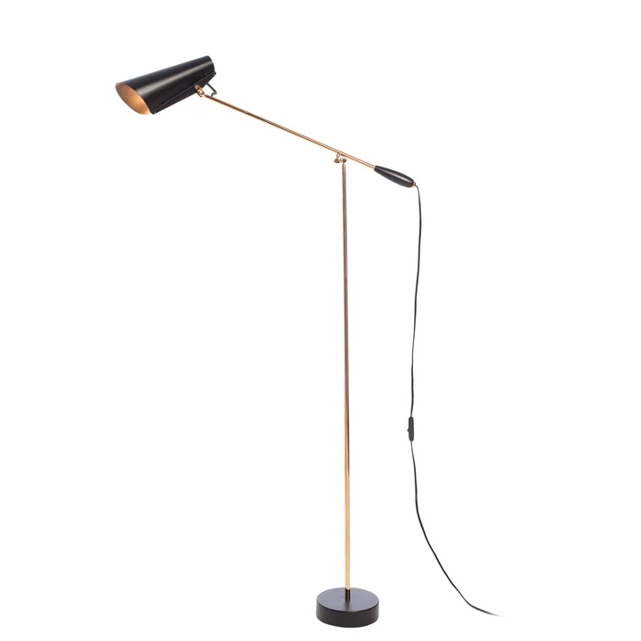 Birdy lampadaire de Northern en noir / laiton