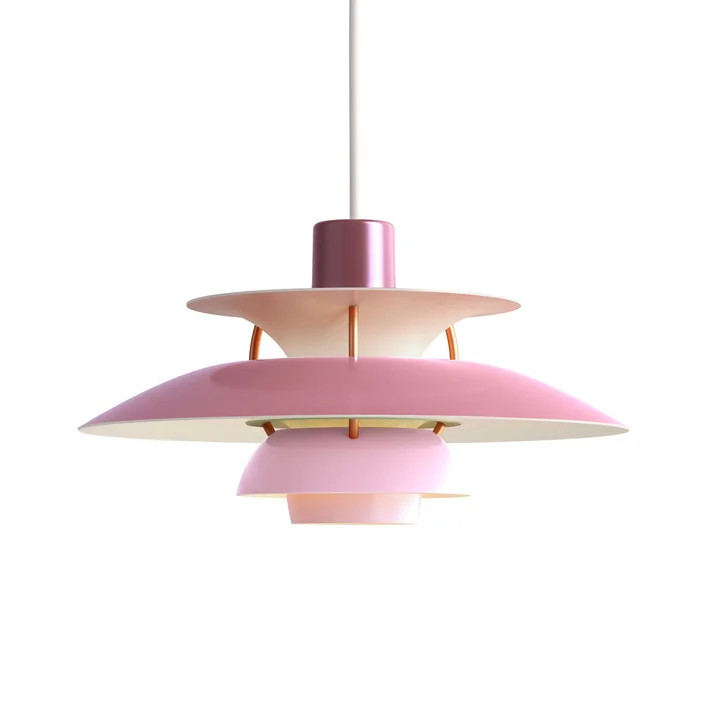 Suspension lumineuse PH 5 Mini de Louis Poulsen en rose