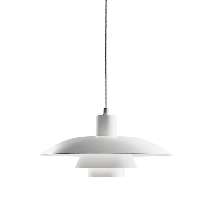 La suspension PH 4/3 de Louis Poulsen en blanc