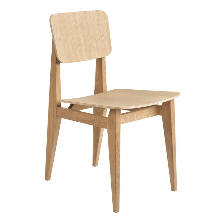 C-Chair Dining Chair Veneer, Chêne huilé par Gubi