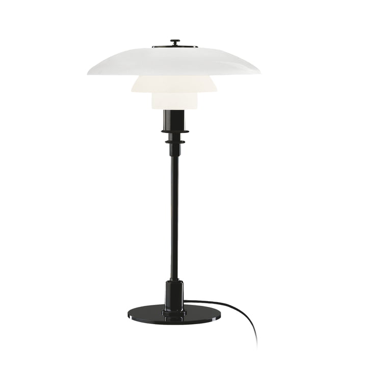 PH 3/2 lampe de table de Louis Poulsen en noir chromé