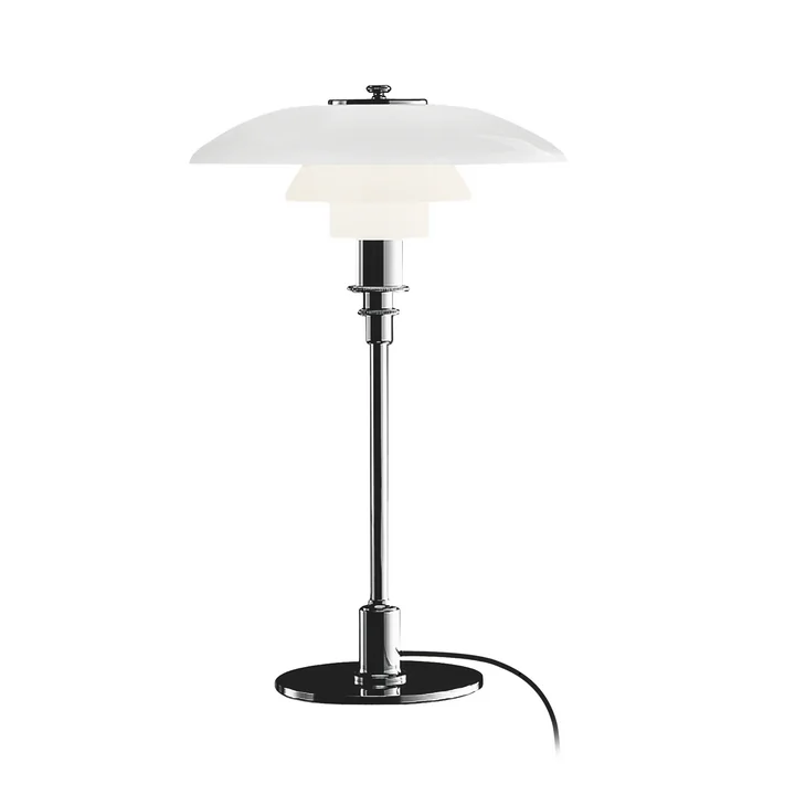 PH 3/2 lampe de table de Louis Poulsen en chrome brillant