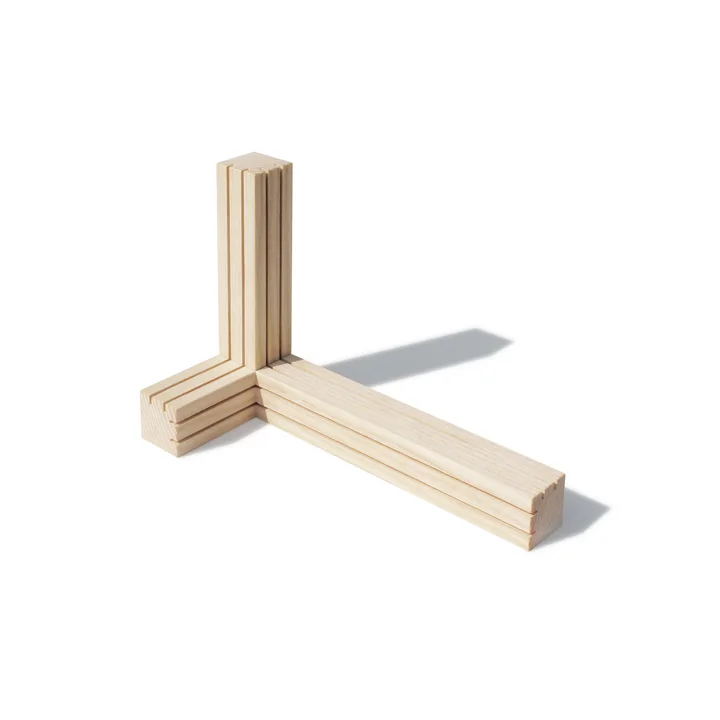 Le porte-cartes Tri de side by side en frêne naturel