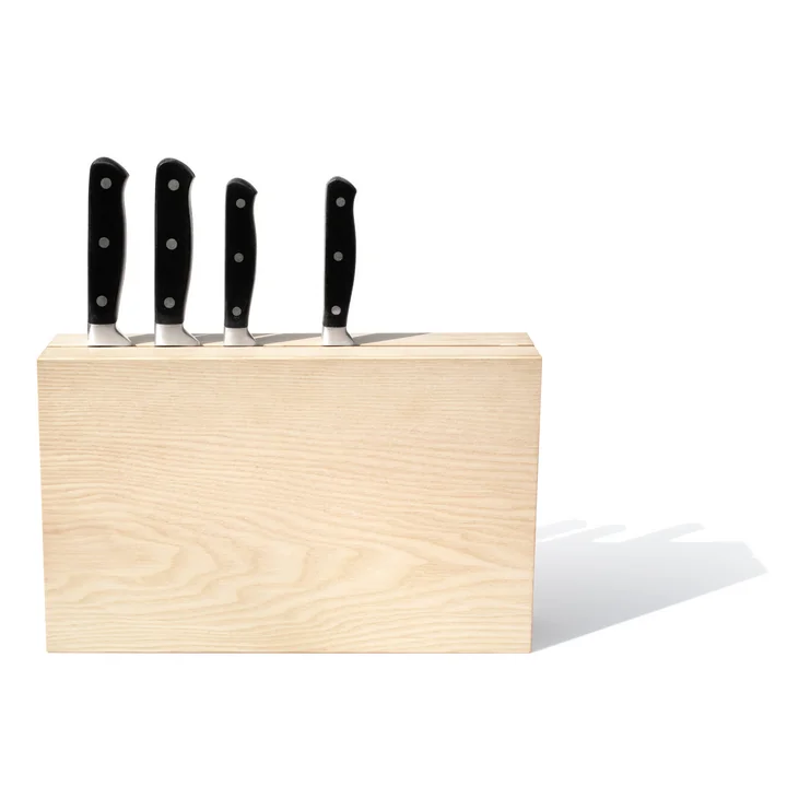 Le bloc de couteaux Timber Twin de side by side offre de la place pour 8 couteaux