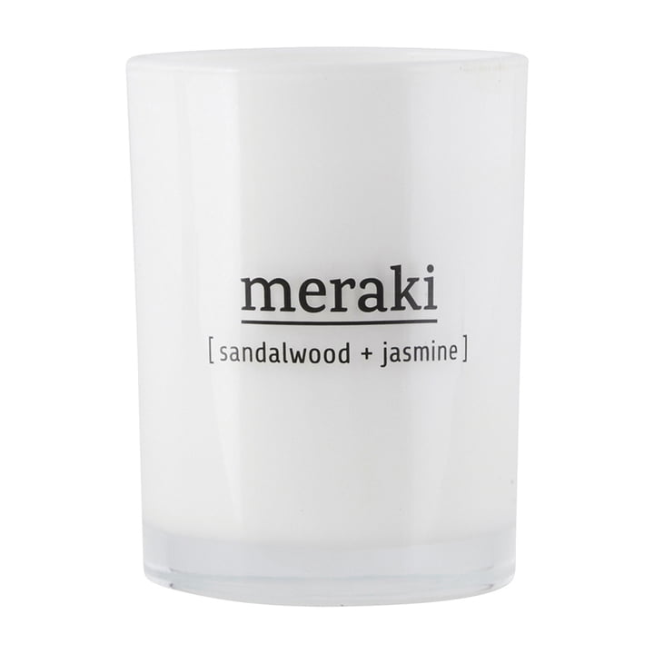 La bougie parfumée Sandalwood & Jasmine de Meraki , Ø 8 cm