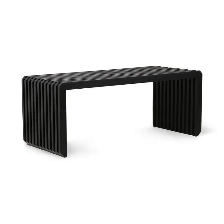 Slatted Banc, longueur 96 cm, noir à partir de HKliving