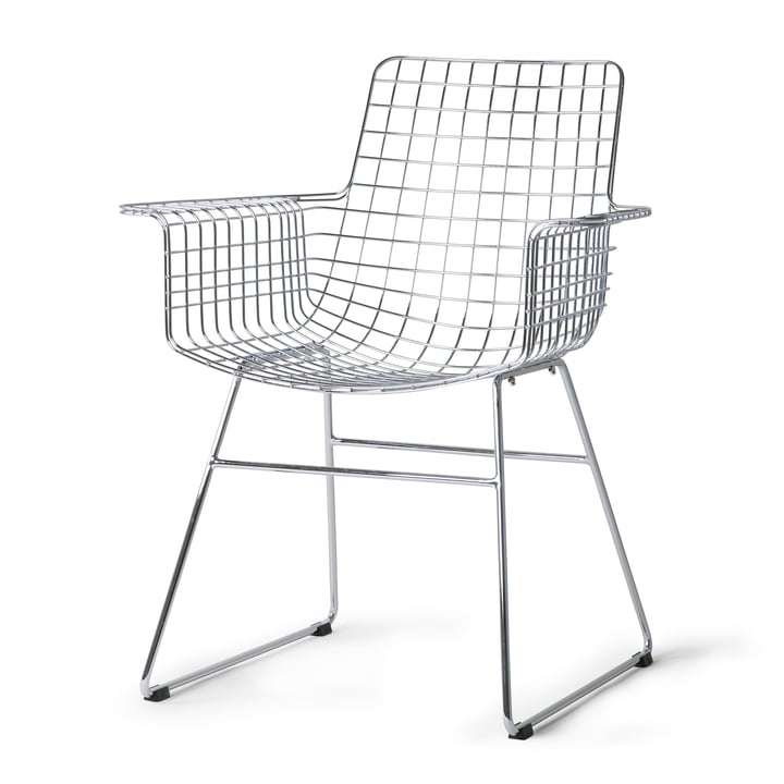 Wire Arm Chair, chrome de HKliving