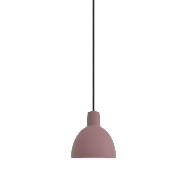 Le Louis Poulsen - Toldbod 120 Lampe à suspension en rose foncé (ligne d'alimentation noire)