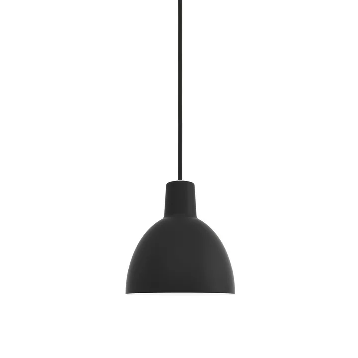 Toldbod 170 Pendentif lumineux de Louis Poulsen en noir (ligne d'alimentation noire)