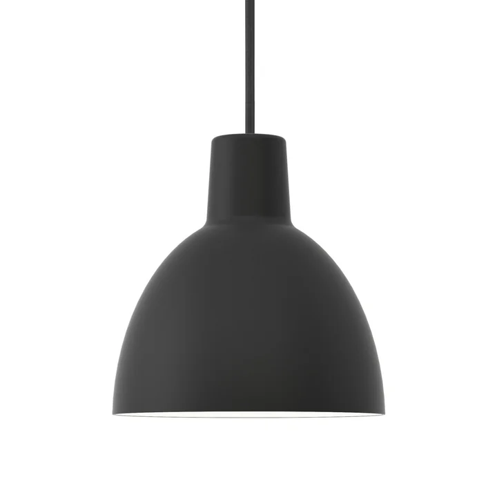Toldbod 400 Lumière pendante de Louis Poulsen en noir (ligne d'alimentation noire)
