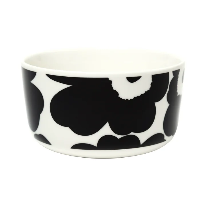 Le Oiva Unikko bol de Marimekko en blanc /noir, 500 ml