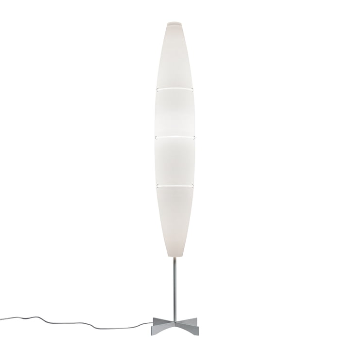 Foscarini - Havana lampadaire avec variateur, aluminium / blanc