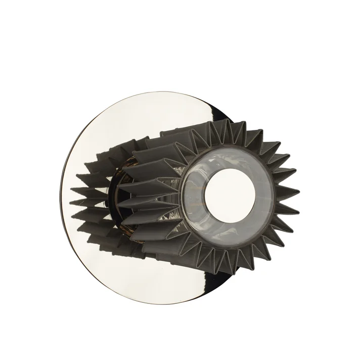 L'applique murale In the Sun de DCW en maille d'argent, Ø 190 mm