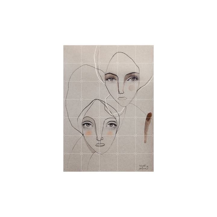 Pepper and Pearl La fresque de IXXI peut être accrochée sans perçage
