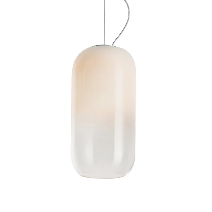 Suspension Gople Ø 21 x H 42 cm de Artemide en blanc
