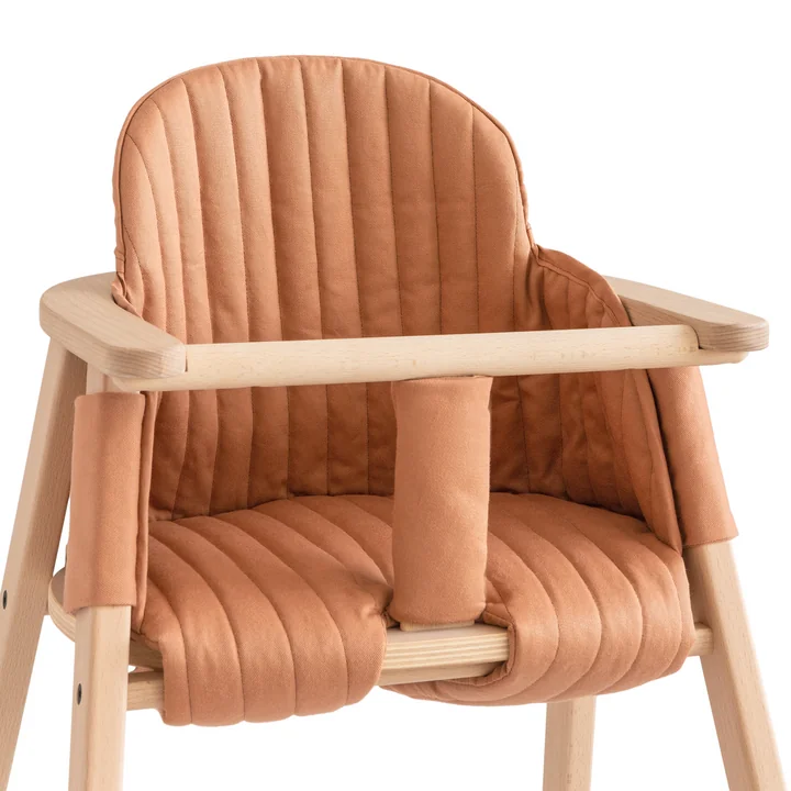 Coussin pour la chaise d'enfant Growing Green de Nobodinoz en sienna brown