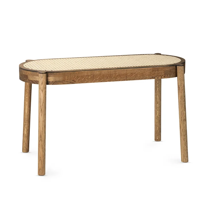 Pal Banc 80 cm, cannage / chêne fumé de Northern