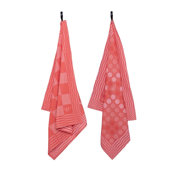 Le torchon de Weltevree en rouge (lot de 2)