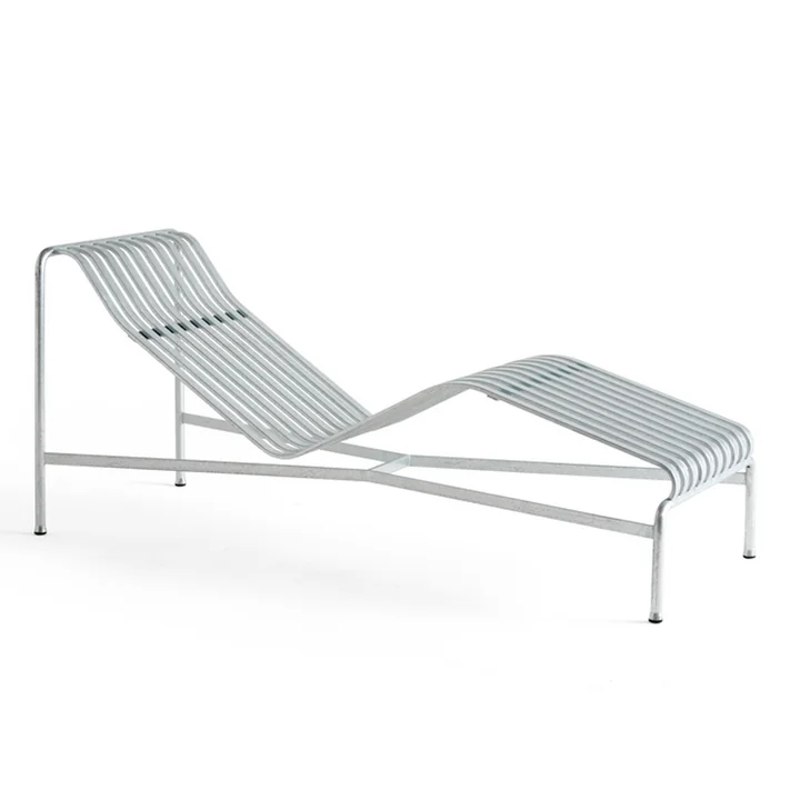 Palissade Chaise Longue Chaise longue, hot galvanised de HAY