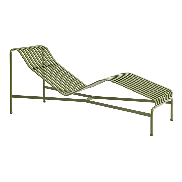 Palissade Chaise Longue Chaise Longue, olive de HAY