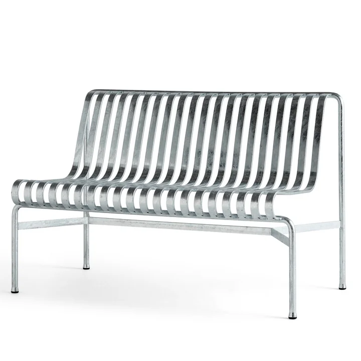 Palissade Dining Bench sans accoudoirs, hot galvanised de HAY