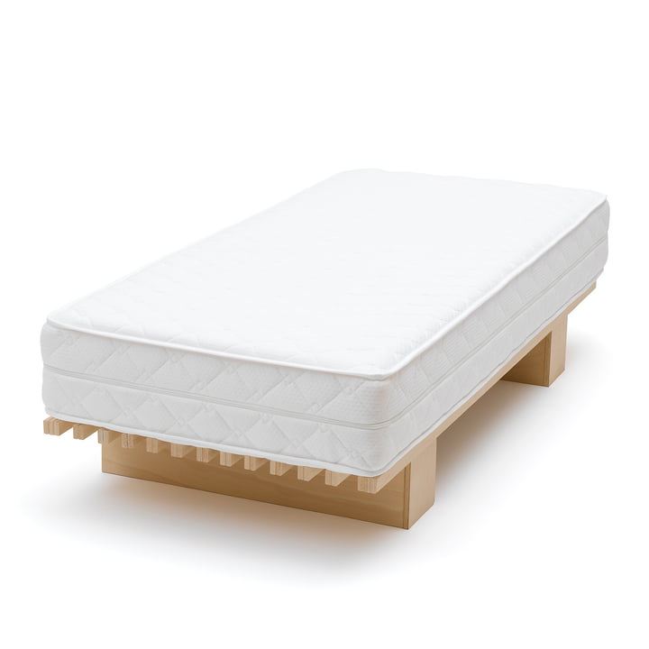 Ergo Falt Matelas pliant 90 (180) x 200 cm de Tojo matelassé en blanc