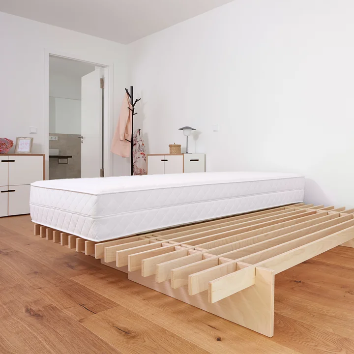 Ergo Falt Matelas pliant 90 (180) x 200 cm de Tojo matelassé en blanc