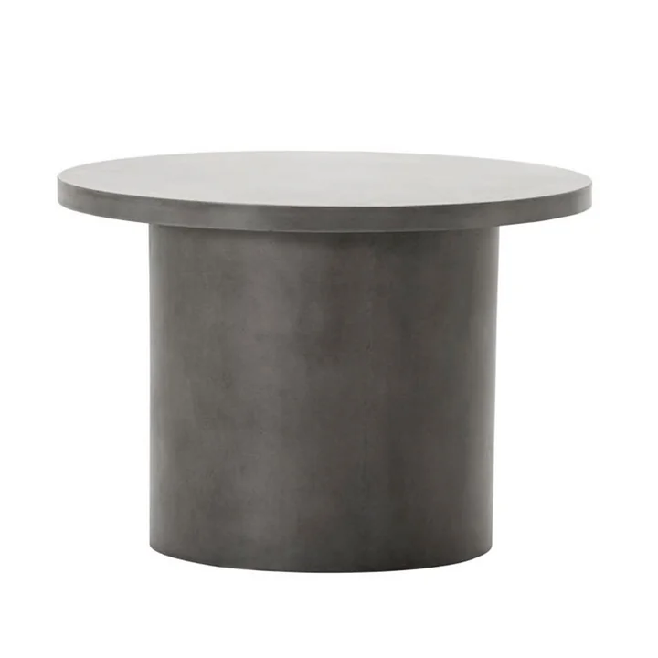 Stone Le tableau latéral en béton de House Doctor en gris, Ø 65 cm