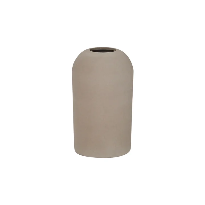 Dome Vase moyen Ø 15 x H 26 cm, gris de Kristina Dam Studio