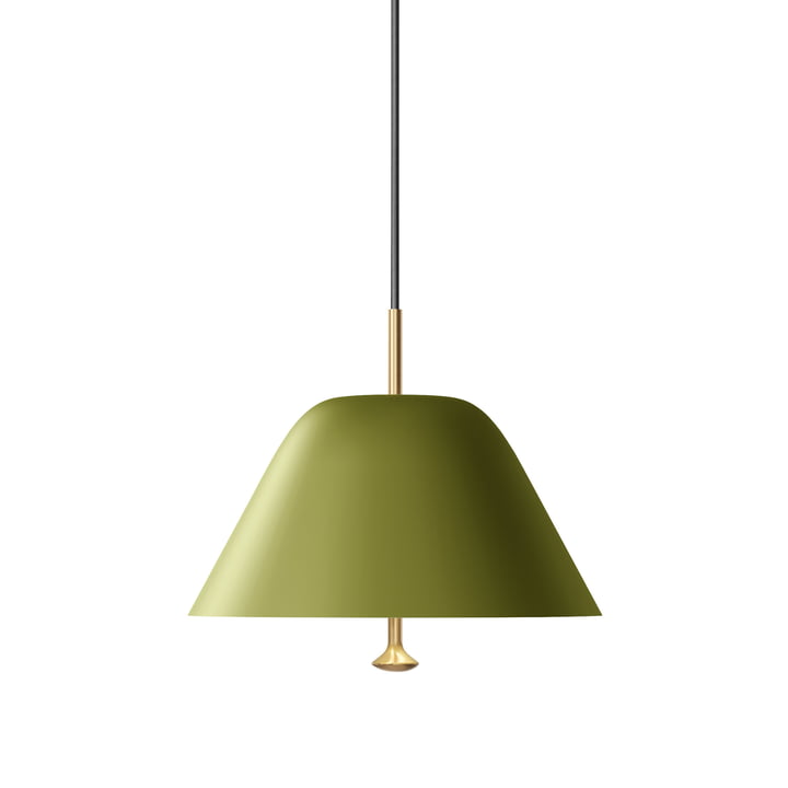 Lampe à lévitation, Ø 28 cm, vert sauge / laiton par Menu