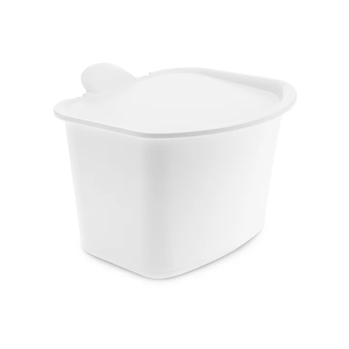 La poubelle BIBO Bio de Koziol en cotton white