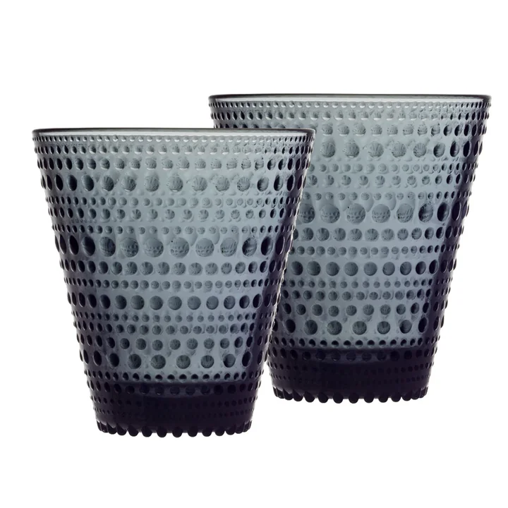 Le Kastehelmi verre à boire 30 cl de Iittala, gris foncé (set de 2)