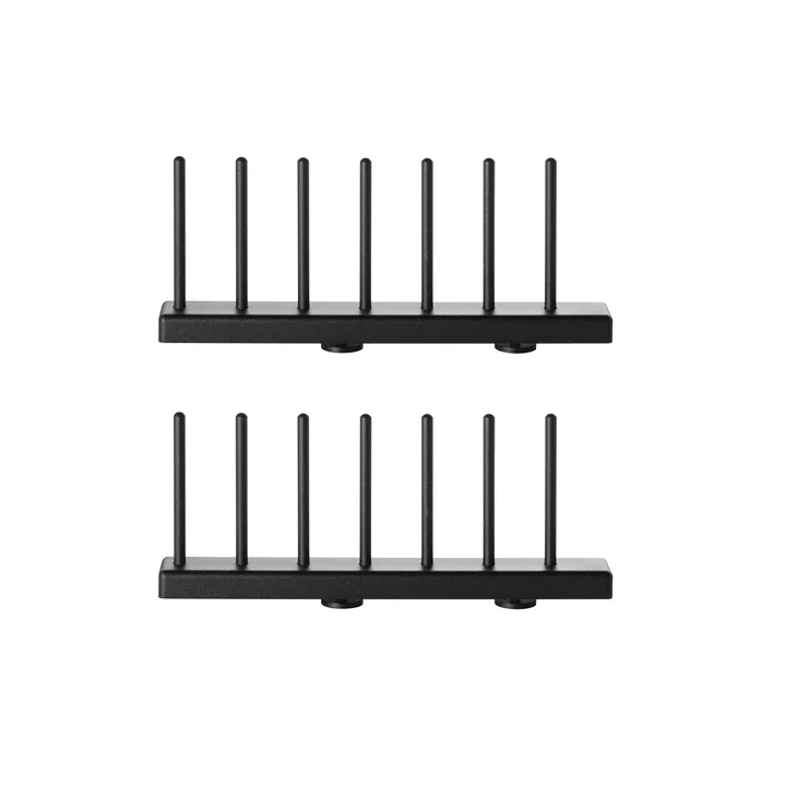 Porte-assiettes, 20 cm noir (lot de 2) par String