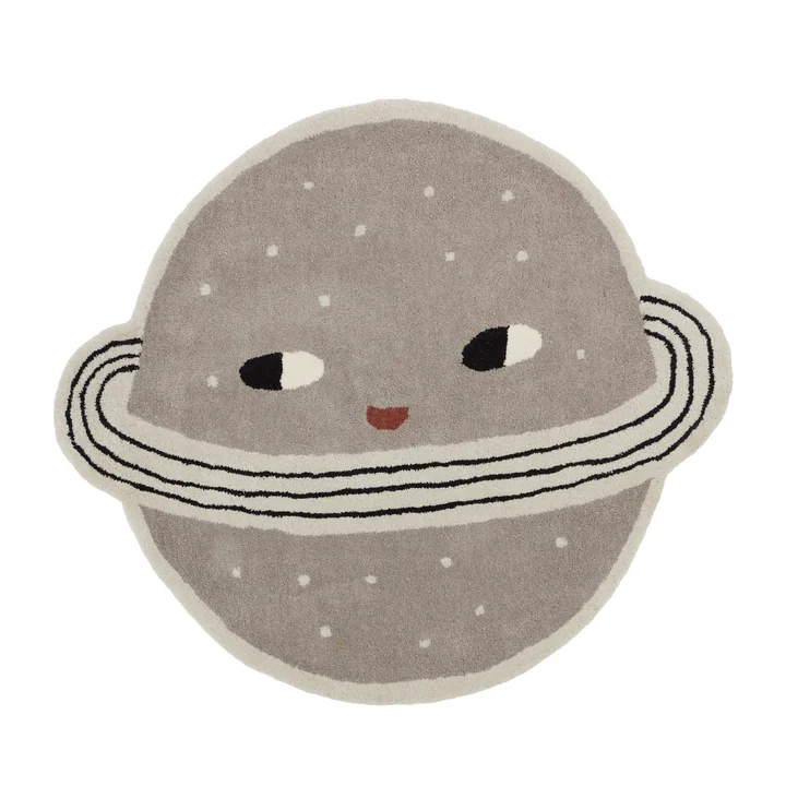 Le tapis pour enfants Planet de OYOY , 100 x 116 cm, en argile