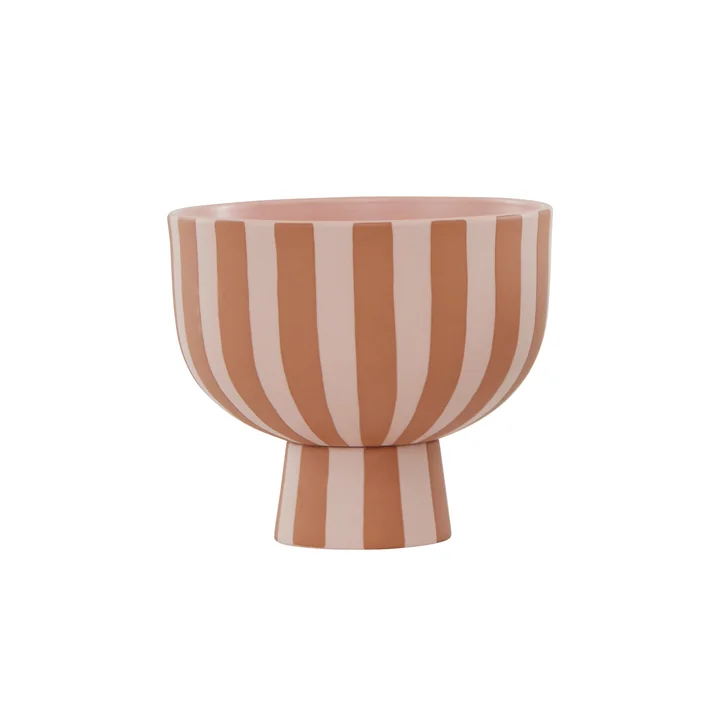 La coupe Toppu de OYOY , Ø 15 x H 13 cm, caramel / rose