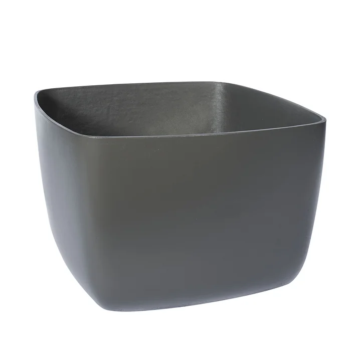 Le pot Osaka bas de Eternit , 53 x 53 x 40 cm, anthracite