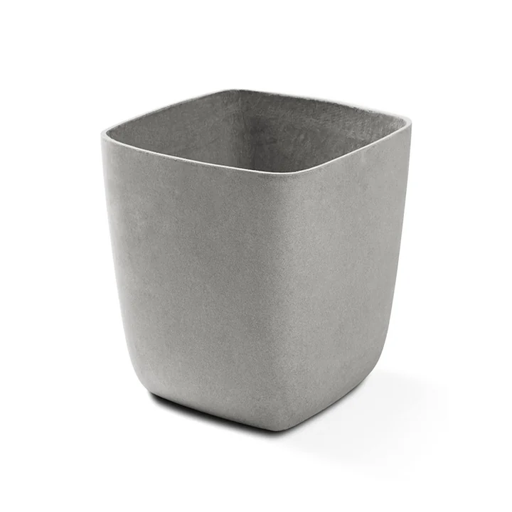 Le pot à plantes Osaka de Eternit , 35 x 35 x 36 cm, gris naturel