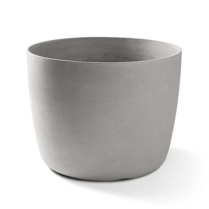 Le grand pot Kyoto de Eternit , Ø 53 x 55 cm, gris naturel