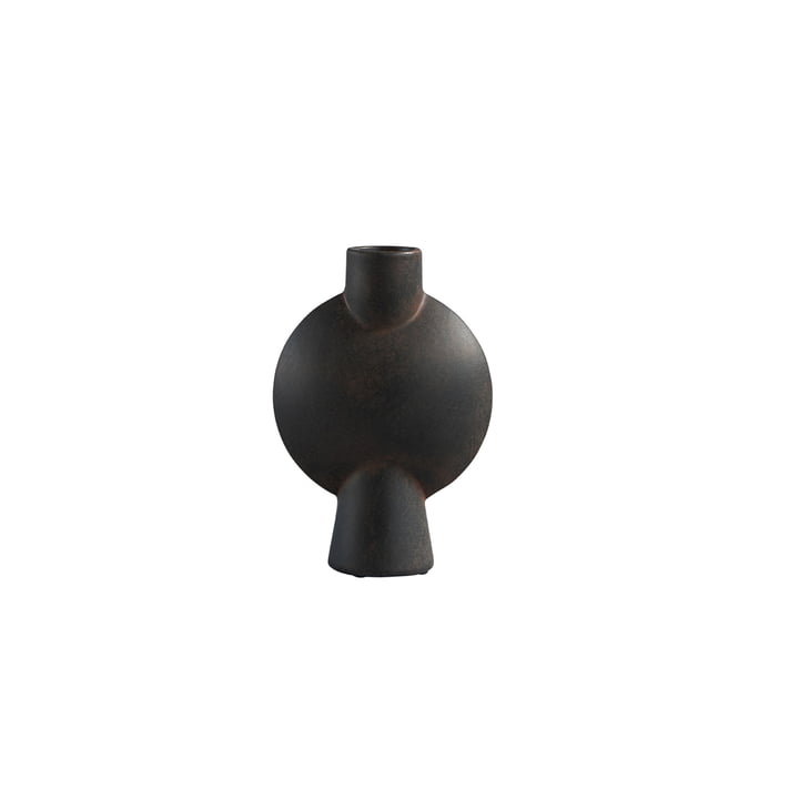 Le vase Sphere Bubl Mini de 101 Copenhagen, café / marron foncé