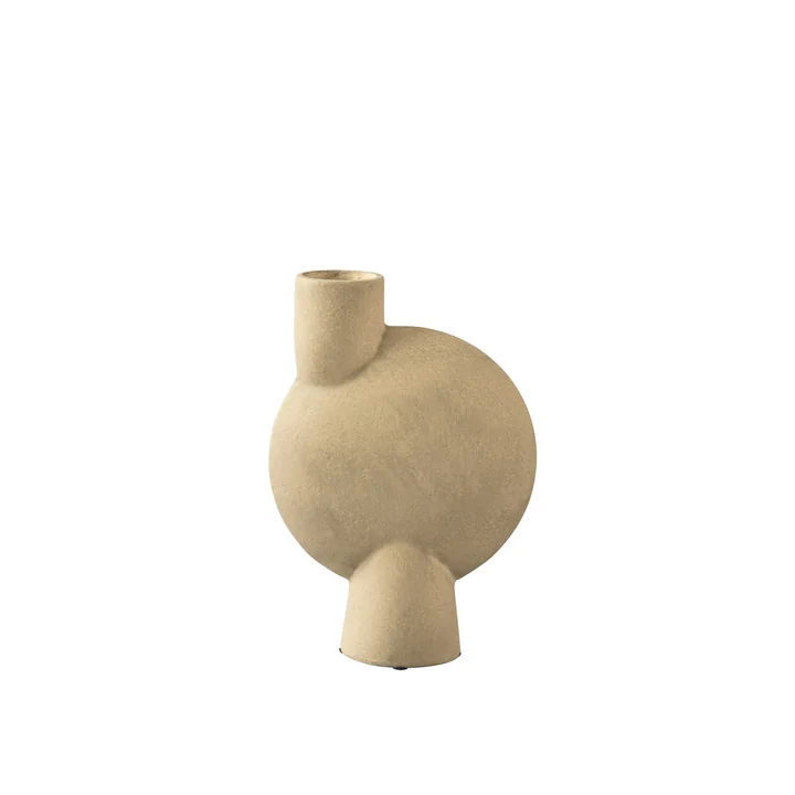 Le vase Sphere Bubl Medio de 101 Copenhagen, sable / beige