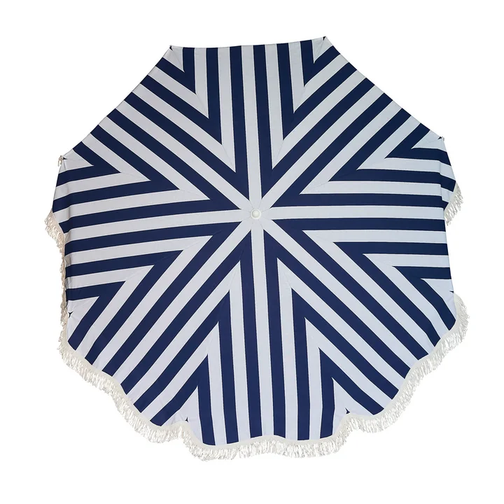 Le parasol Retro Ø 200 cm de Jan Kurtz , blanc / bleu