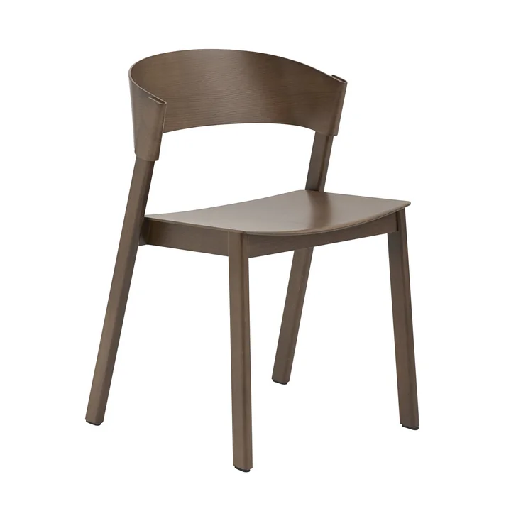 Le site Cover Side Chair de Muuto , marron foncé