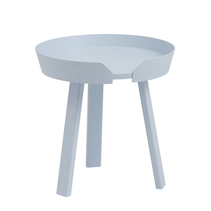 Le Around Table d'appoint de Muuto , Ø 45 cm, bleu clair