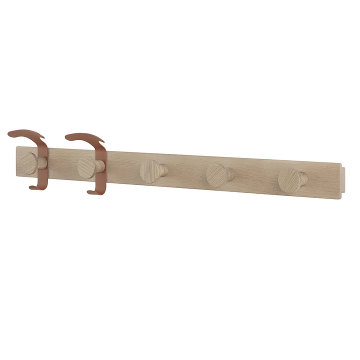 Le porte-manteau de Muuto , chêne / brun