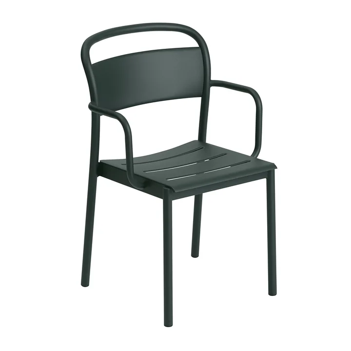 Le Linear Steel Armchair de Muuto , vert foncé