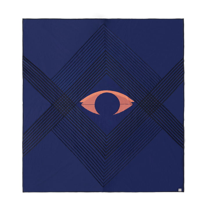 Le couvre-lit The Eye AP9 de & Tradition, 240 x 260 cm, blue midnight